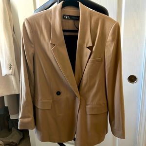 Oversized Zara Blazer - Camel (S)